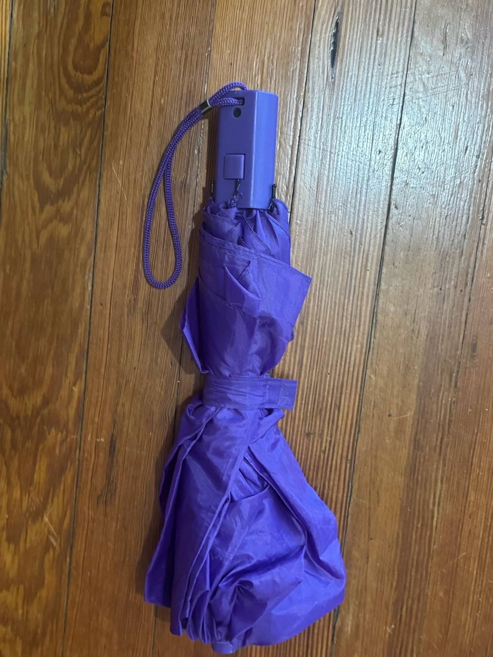 Purple Compact Folding Umbrella - Unbranded